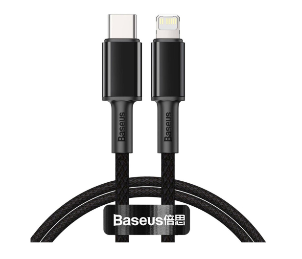 Baseus Kabel CATLGD-01 Lightning - USB-C PD 20W 480Mb/s 1m - czarny - 1502037 - zdjęcie